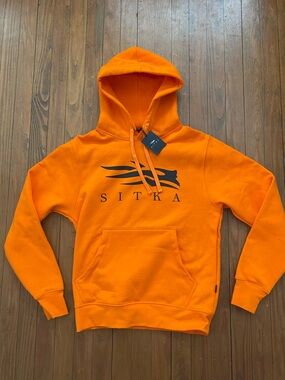 Sitka Mens Icon Pullover Hoody Orange Small